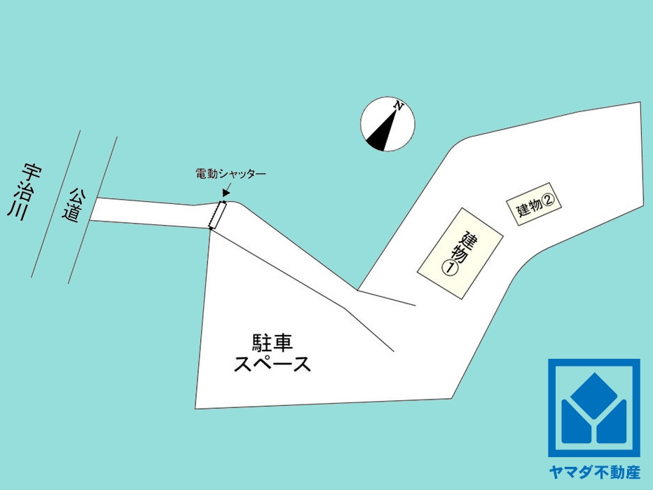 宇治市宇治山田の区画図
