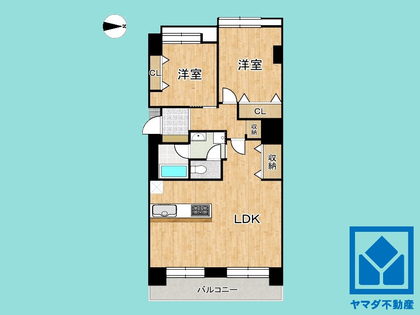 ローズマンション藤ノ森　中古マンションの間取り