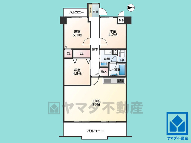 サンレスポアールの間取り