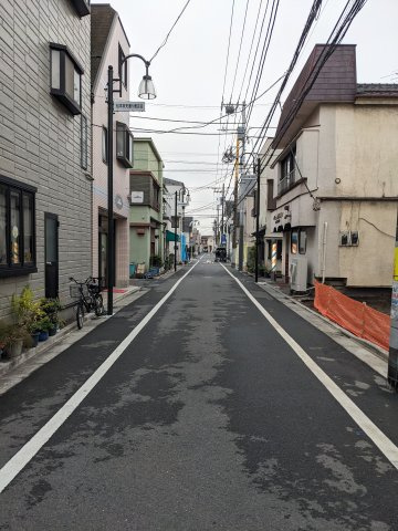江戸川区大杉５丁目　新築戸建て全１棟の前面道路含む現地写真