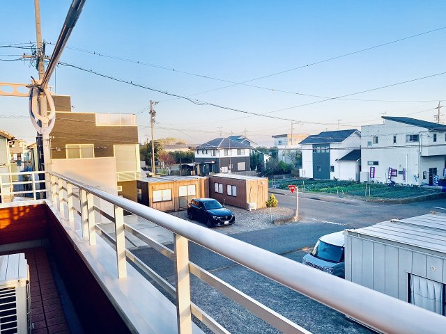 売中古戸建　静岡市駿河区高松の展望|全面は空き地で日当たり、眺望、風通しが良好です。