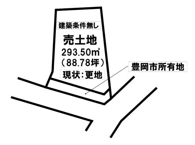 戸牧　売土地　88.78坪の土地図