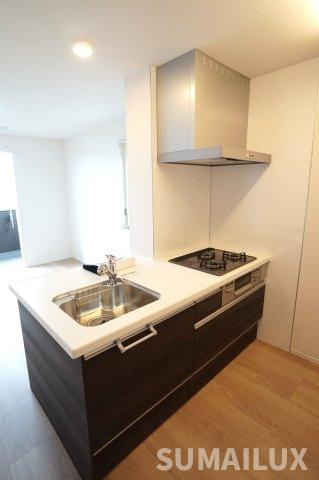 熊本市東区長嶺東４丁目のアパートのキッチン