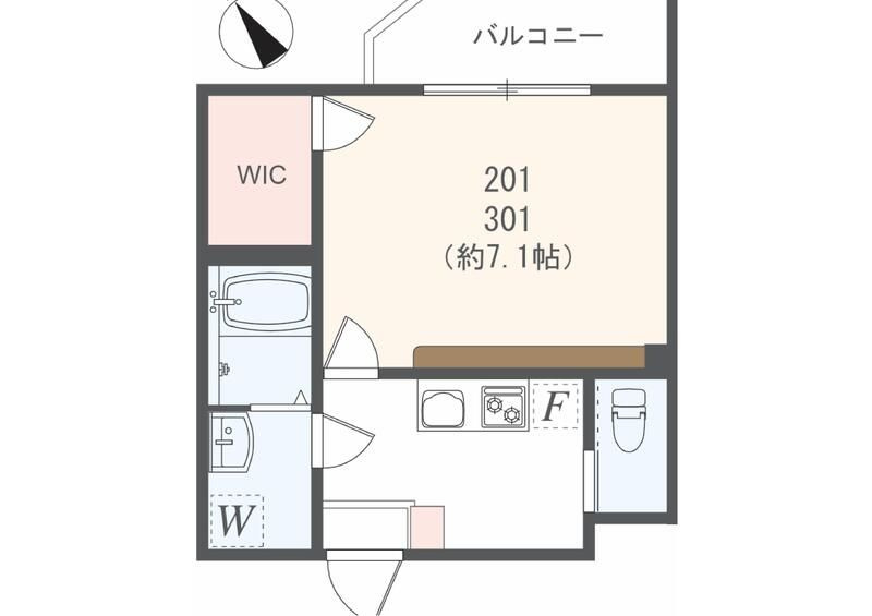 アザーレ・ディオン三田の間取り