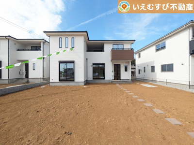 【外観】 | 行田市野1期 | 清潔感ある白を基調としたシンプルモダンな落ちついた外観
