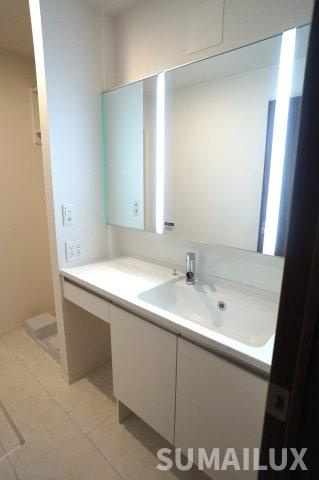 熊本市東区長嶺東４丁目のアパートの独立洗面台