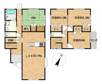 【間取り】 | 野洲市西河原　中古戸建