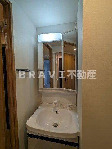 リンクス大阪城EASTレジデンス BRAVI不動産の独立洗面台