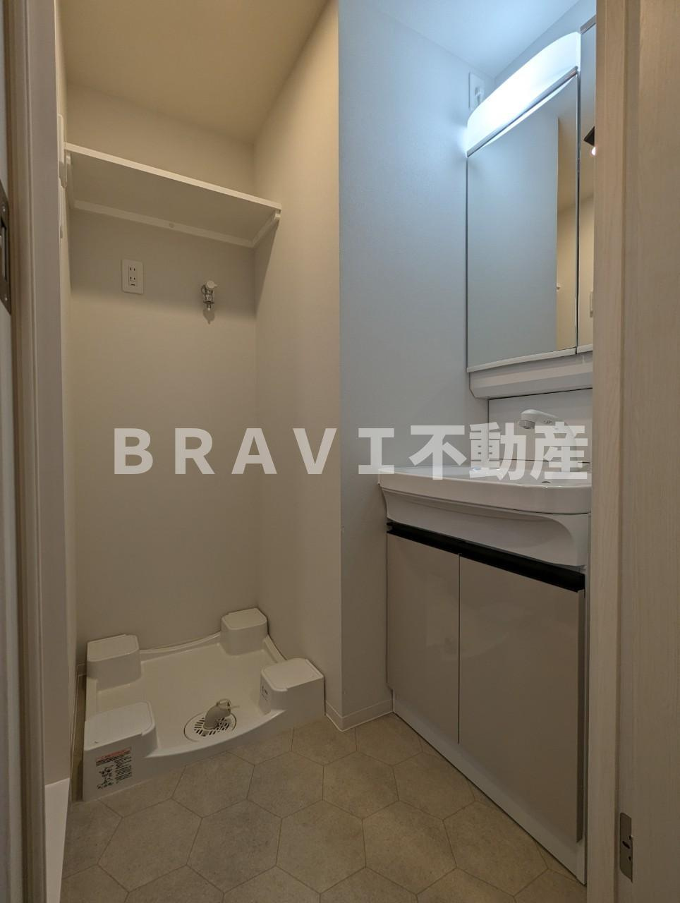 リンクス大阪城EASTレジデンス BRAVI不動産の洗面所