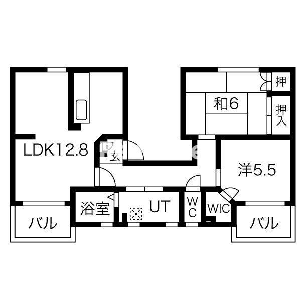 ファティリティ稲沢　(旧菱電アパート)2号棟の間取り