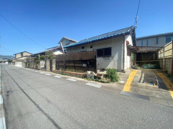 岩出市吉田土地の前面道路含む現地写真