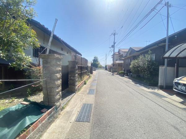 岩出市吉田土地の前面道路含む現地写真