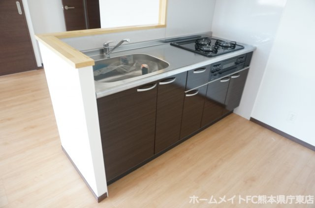 熊本市南区田井島２丁目の賃貸マンションのキッチン