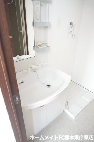 熊本市南区田井島２丁目の賃貸マンションの独立洗面台