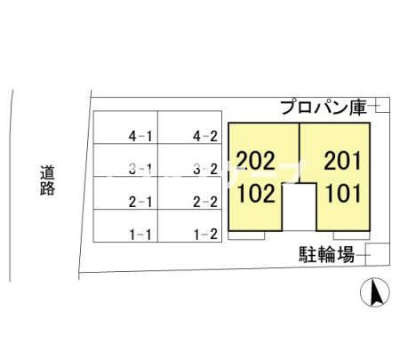 アイリス　Ⅲの区画図|高崎、前橋、伊勢崎エリアのお部屋探しはエンドスケープまで！お客様の理想お聞かせ下さい♪