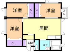 ハイツひとみ18の間取り