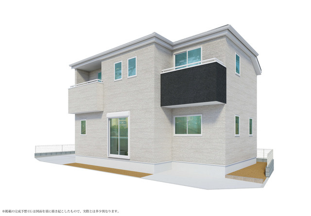 日の出大久野第7　新築分譲住宅　全1棟の外観パース