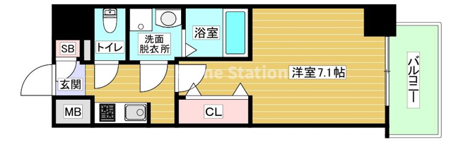 【間取り】 | S-RESIDENCE福島玉川Uno