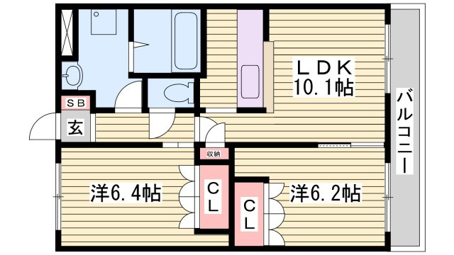 ロイヤルヒルズ青山の間取り