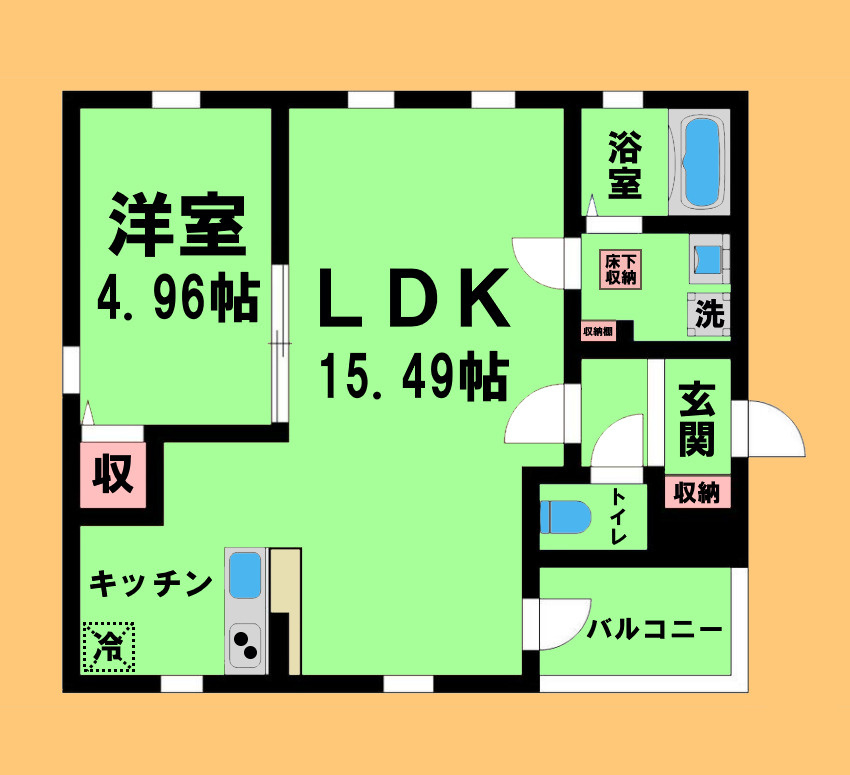 Leo Aries 大曽根の間取り