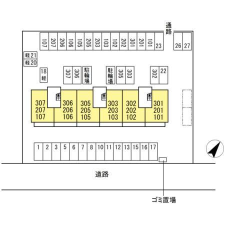 サンピア・Kの区画図