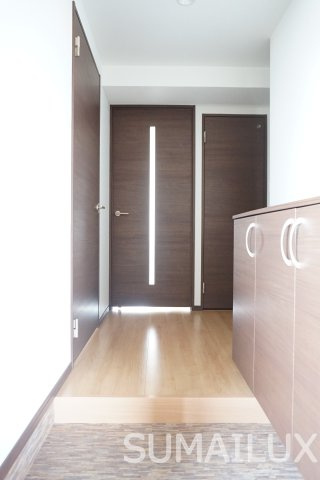 熊本市南区田井島２丁目の賃貸マンションの玄関