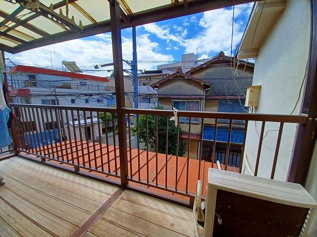コーポ石井のバルコニー