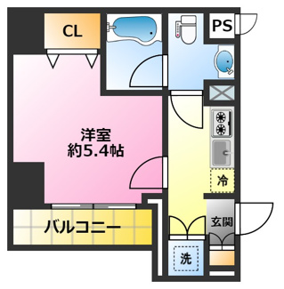 【間取り】 | グランヴァン元住吉 | オートロック完備♪