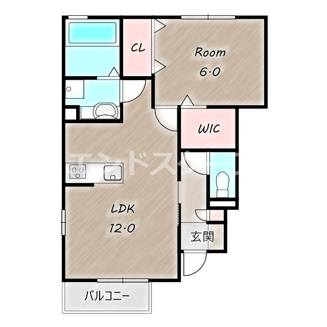 ショウ キャッスルの間取り|高崎、前橋、伊勢崎エリアのお部屋探しはエンドスケープまで！お客様の理想お聞かせ下さい♪
