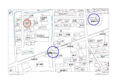 【地図】 | 善導寺町与田土地（古家有）