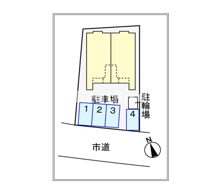 メゾンコメサの駐車場|駐車場
