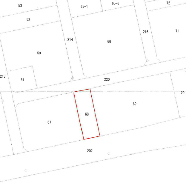 鏡新開売地の土地図