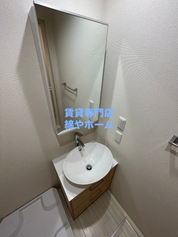 フジパレス我孫子西Ⅴ番館の独立洗面台|朝の身支度には欠かせない独立洗面化粧台