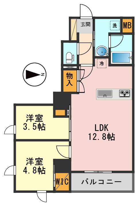 デュオフラッツ篠崎の間取り