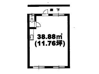 大津市今堅田２丁目の店舗事務所の間取り