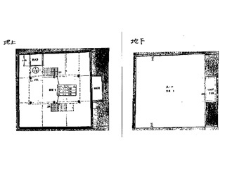 近江八幡市江頭町の店舗一部の区画図
