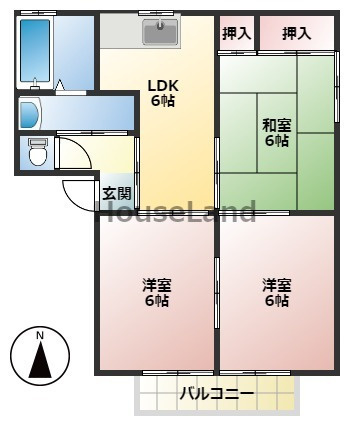シャーメゾンリバーサイドの間取り