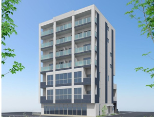 野洲市北野１丁目の店舗一部の外観パース|外観パースです