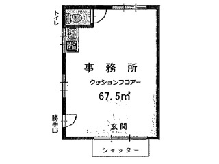 栗東市中沢３丁目の事務所の間取り