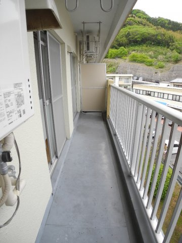 レイクサイドハイツCのバルコニー