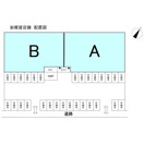 湖南市岩根中央３丁目の店舗一部の区画図
