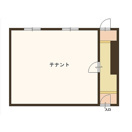 野洲市六条の店舗事務所の間取り