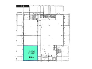 大津市真野１丁目の店舗一部の区画図