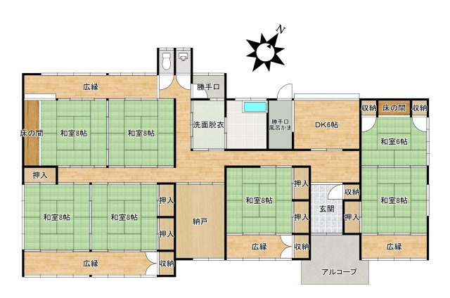 東春近　中古住宅の間取り