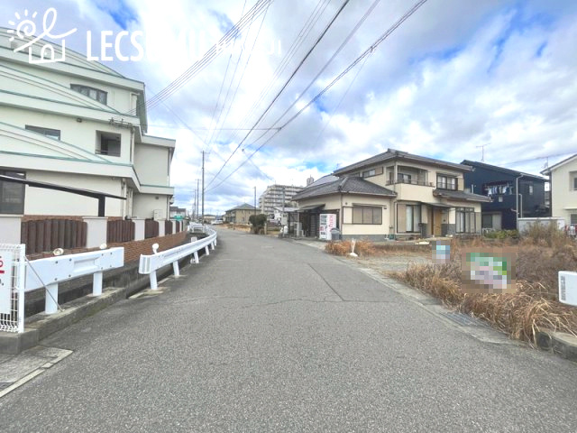 姫路市大津区天満／売土地の前面道路含む現地写真