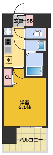 【間取り】 | プレサンス大須観音フィエスタ | 間取りです。