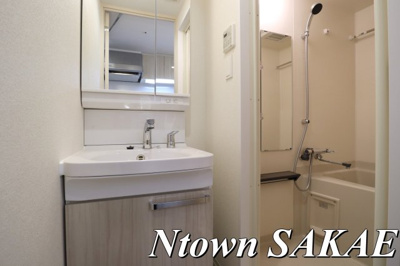 【洗面所】 | プレサンス大須観音フィエスタ | 脱衣スペースもあります