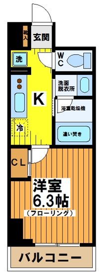 【間取り】 | ケルスコート笹塚