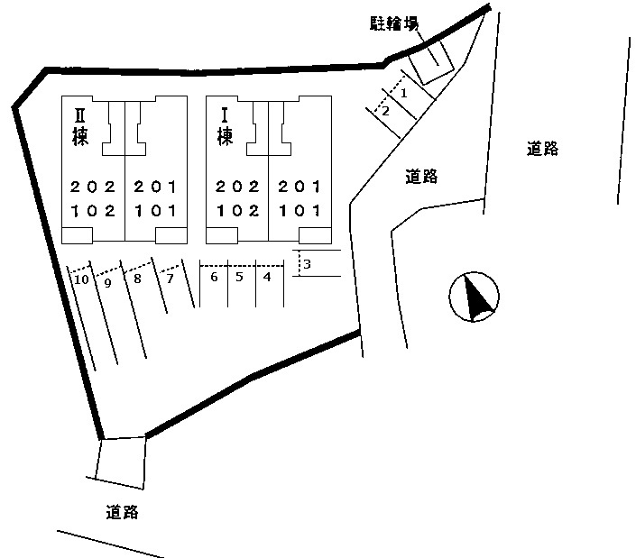 アルコ　バレーノⅠの区画図