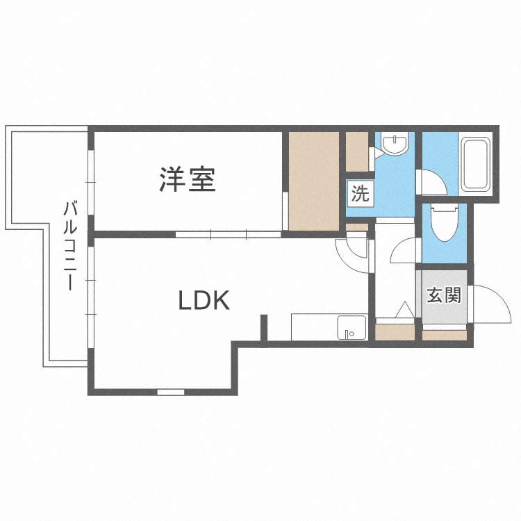 BRAVI南堀江の間取り